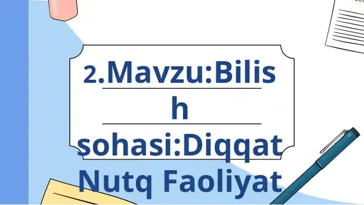 Diqqat, Nutq, Faoliyat