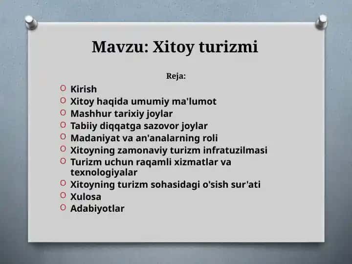 Xitoy turizmi