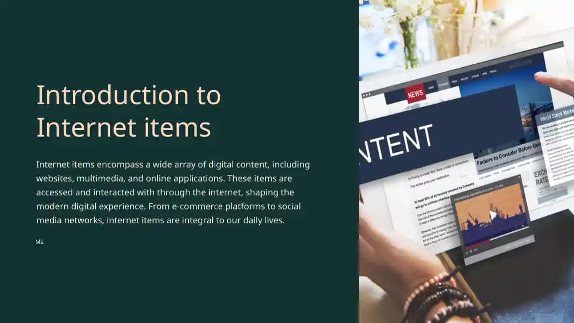Introduction to Internet items