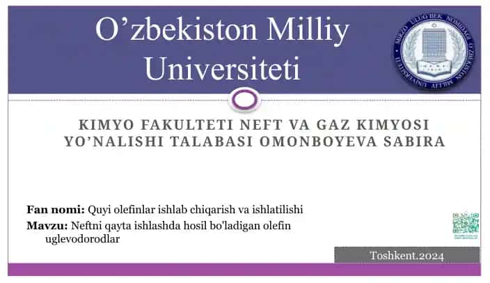 Neftdan ishlab chiqariladigan olefinlar