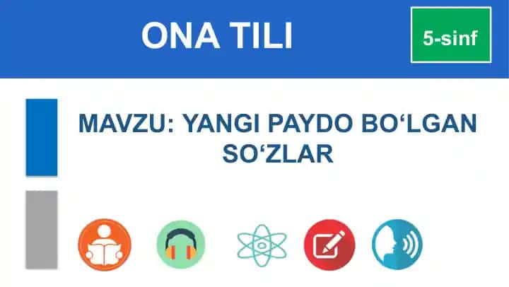 Yangi paydo bo‘lgan so‘zlar