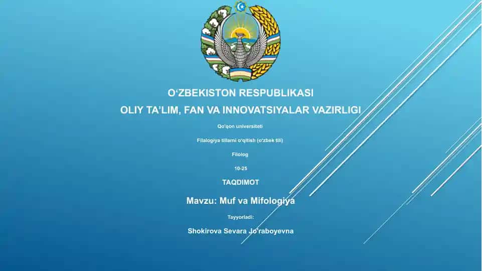 Mif va Mifologiya
