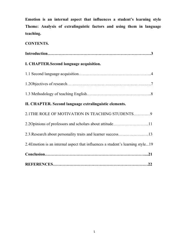 Emotion is an internal aspect that influences a student’s learning style