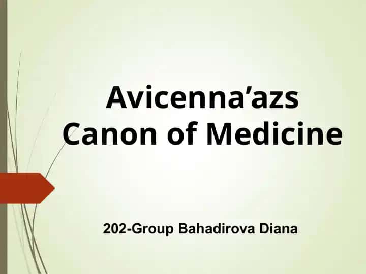 Avicenna’s Canon of Medicine