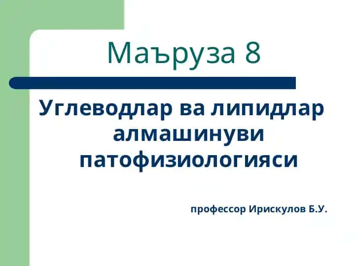 Маъруза8