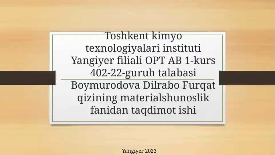 Po'lat ishlab chiqarish texnologiyasi taqdimoti