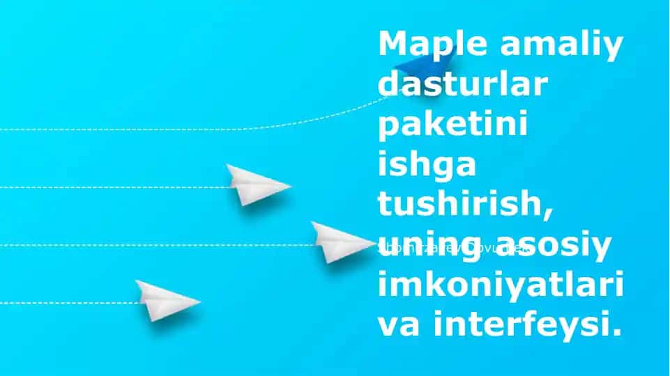 Maple amaliy dasturlar