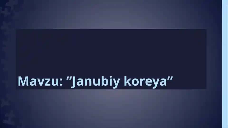 Janubiy Koreya