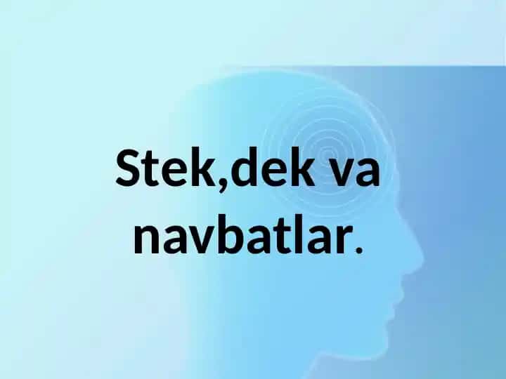 Stek,dek va navbatlar