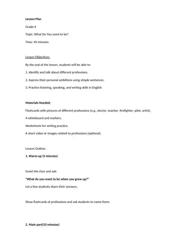Lesson Plan