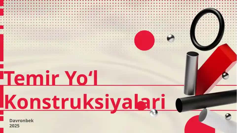 Temir Yo‘l Konstruksiyalari