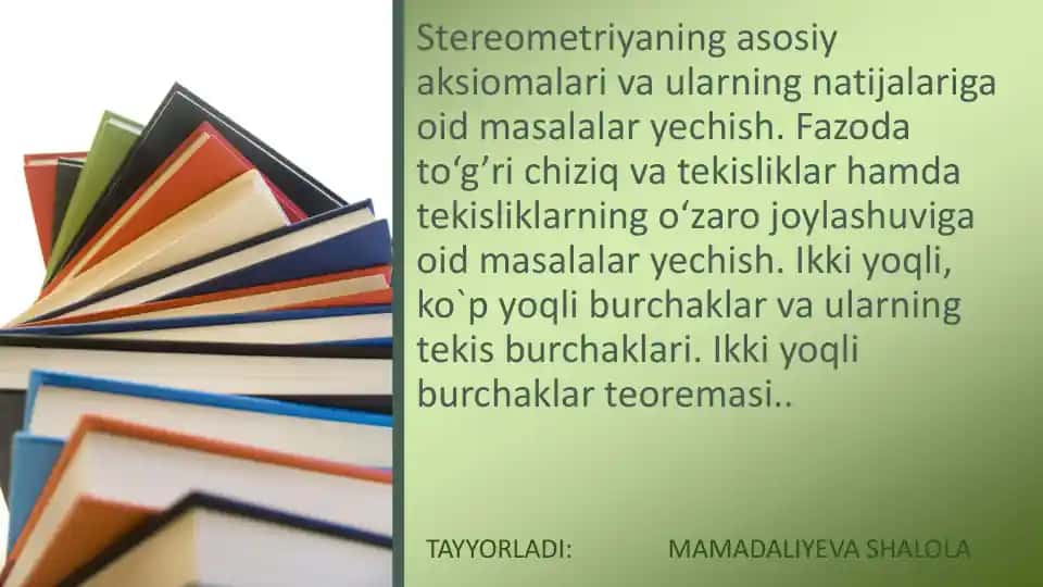 Stereometriya