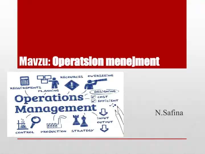 Operatsionmenejment