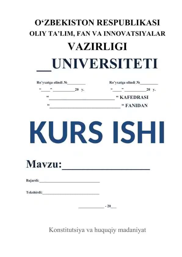 O‘zbekiston Respublikasi Huquqiy Madaniyati