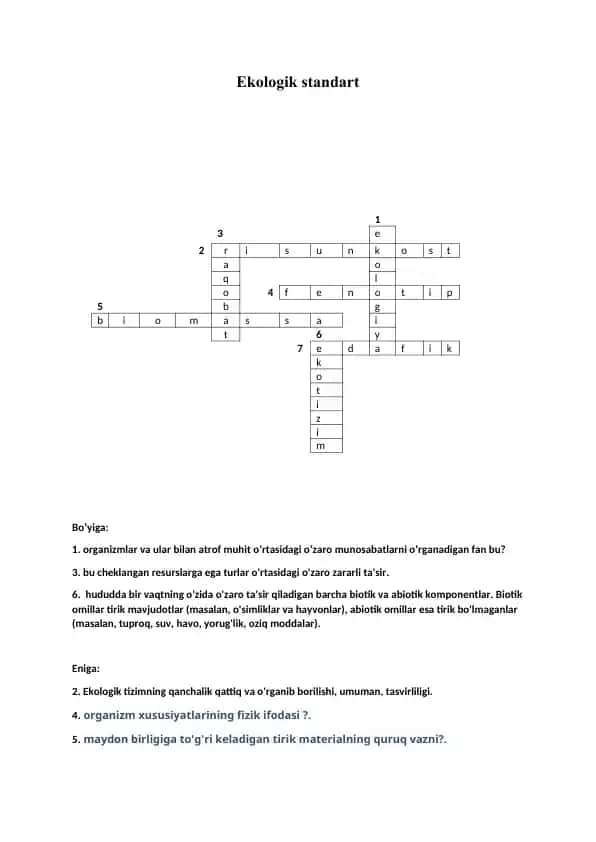 Ekologik standart