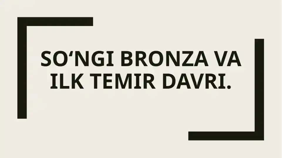 Baqtriyaning ilk temir davri yodgorliklari