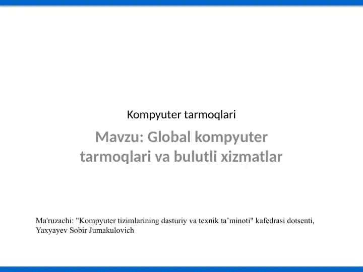 Kompyutertarmoqlari