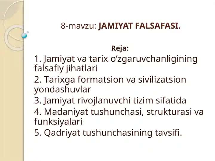 Jamiyat falsafasi
