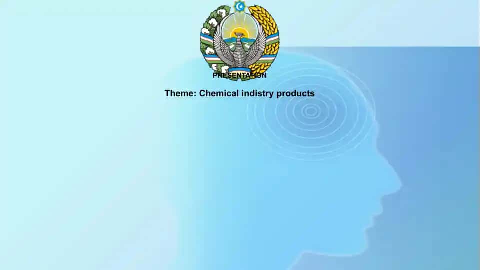 Chemical Industry Products Presentation