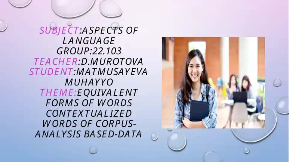 Equivalent Forms of Words