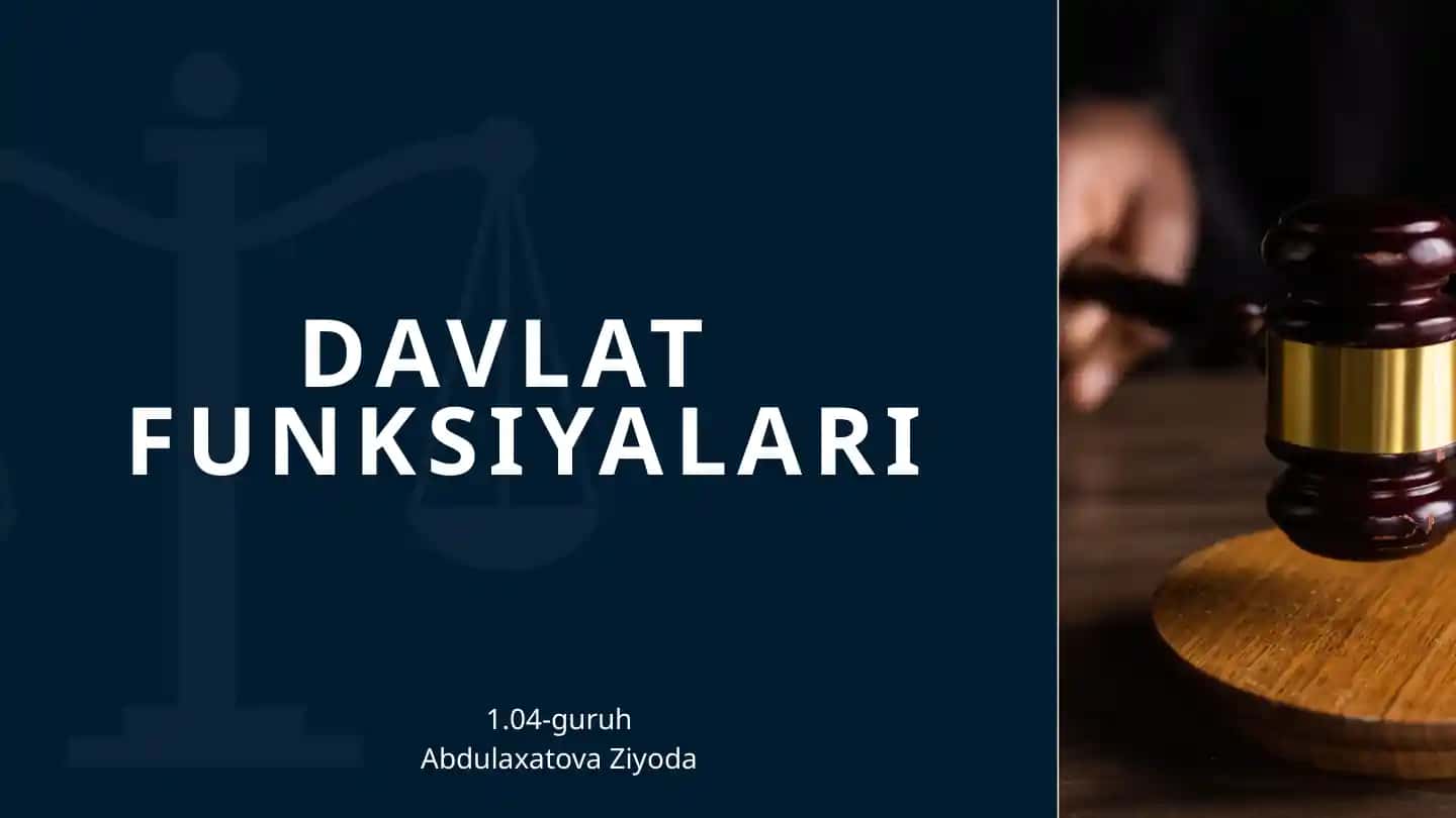 Davlat funksiyalari