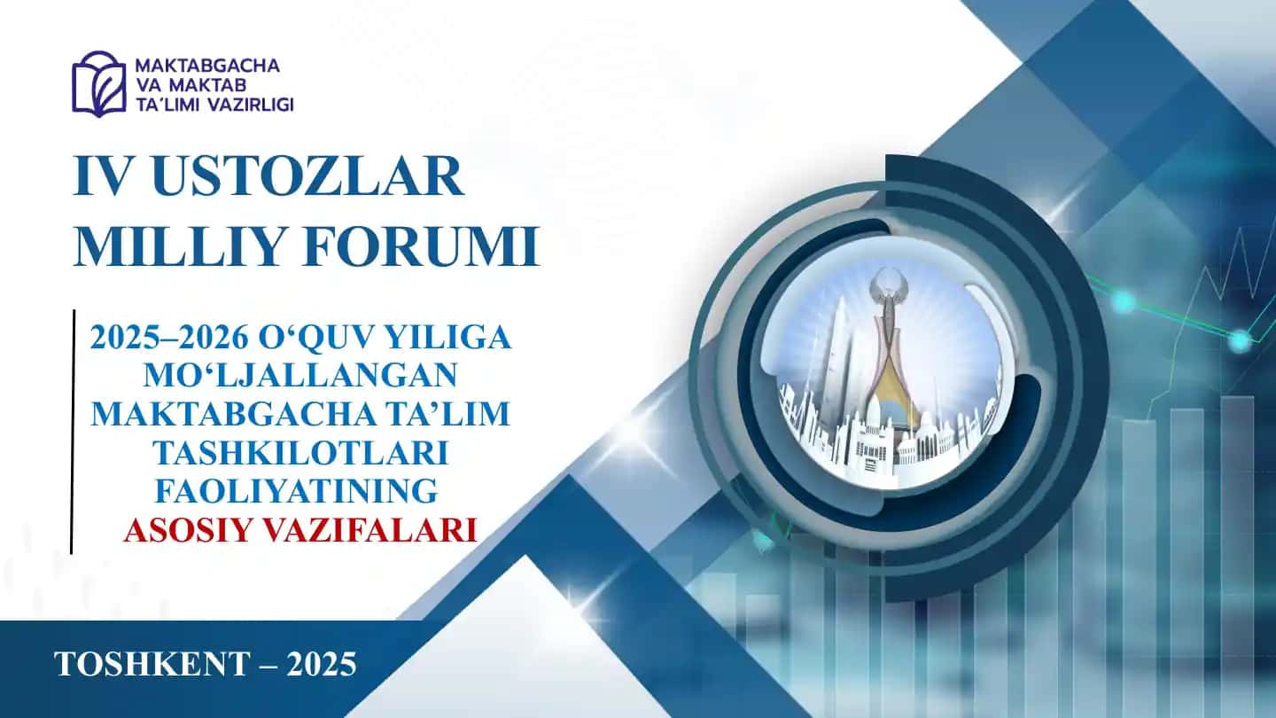2025–2026 o‘quv yiliga mo‘ljallangan maktabgacha ta’lim tashkilotlari faoliyatining asosiy vazifalari