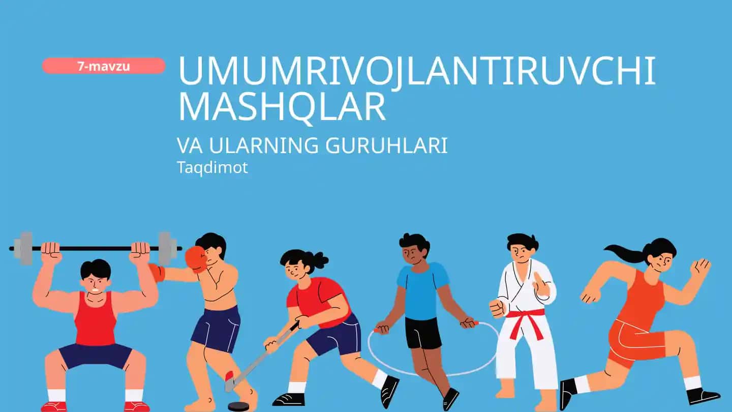 UMUMRIVOJLANTIRUVCHI MASHQLAR (Maktabgacha ta'lum uchun)
