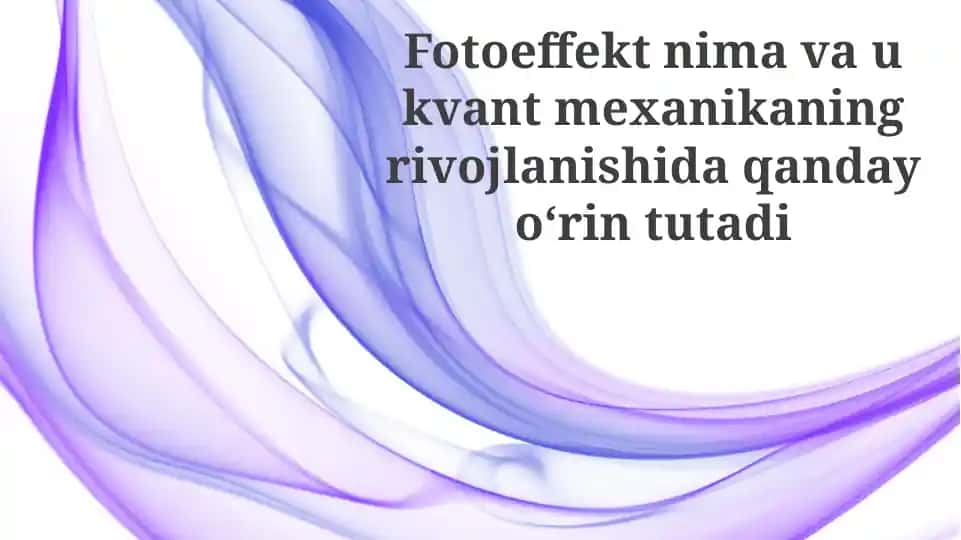 Fotoelektrik effekt