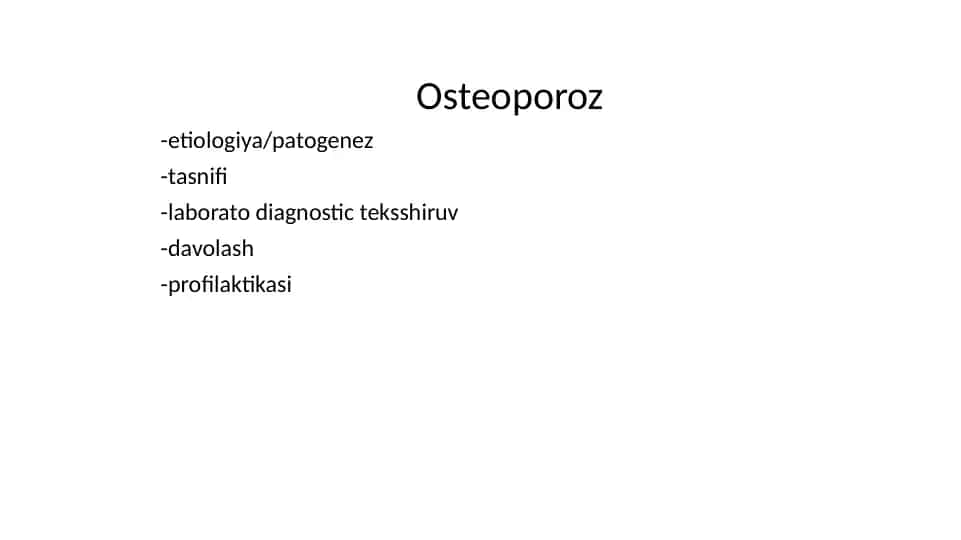 Osteoporoz