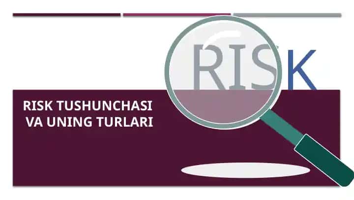 Risk tushunchasi va uning turlari