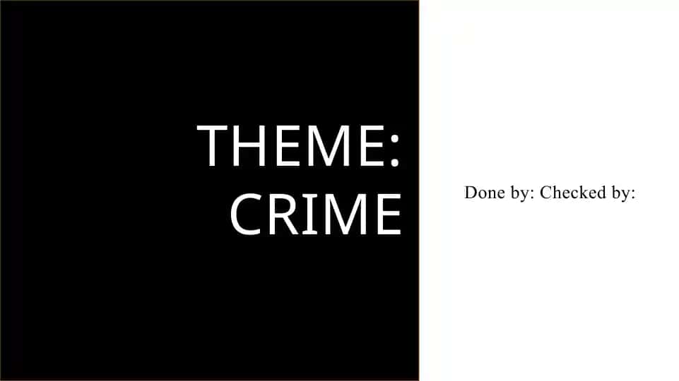 Crime