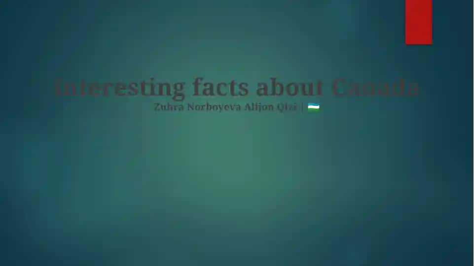 Interesting facts about Canada