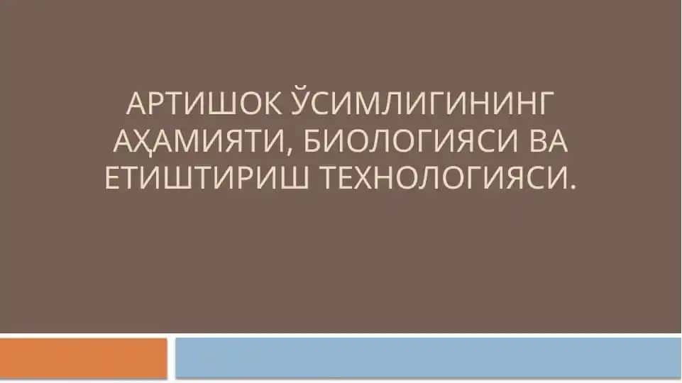 Артишок