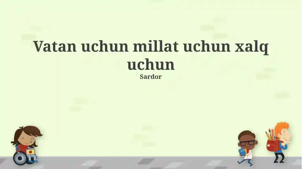 Kelajak avlodlar uchun
