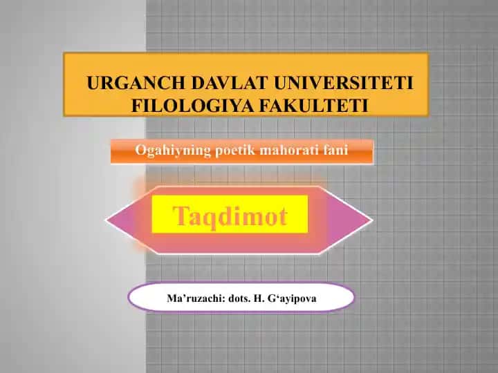 Ogahiyning poetik mahoratifani