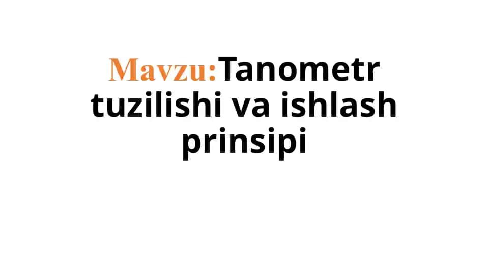 Tonometr