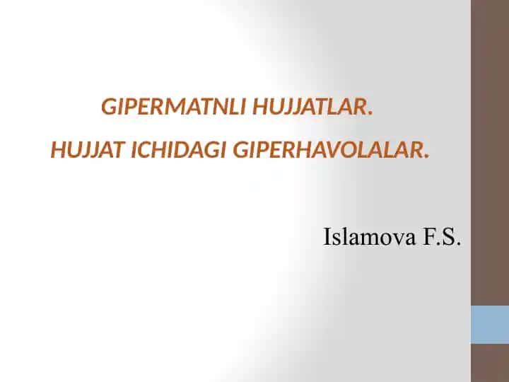 GIPERMATNLI HUJJATLAR