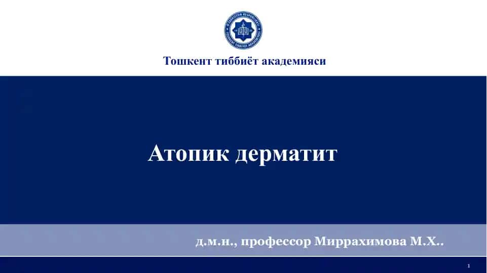 Atopik Dermatit