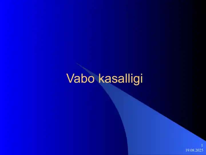Vabo kasalligi