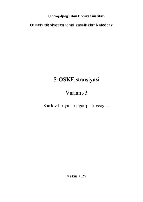 Qoraqalpog’iston tibbiyot instituti