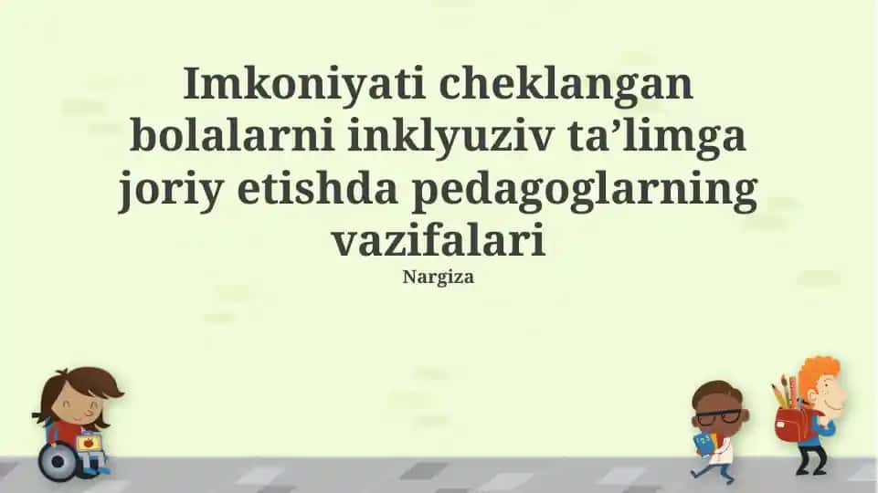 Inkluziv ta'lim muvaffaqiyati