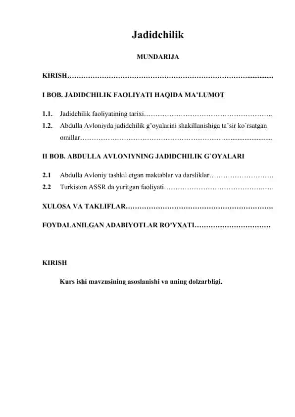 Jadidchilik