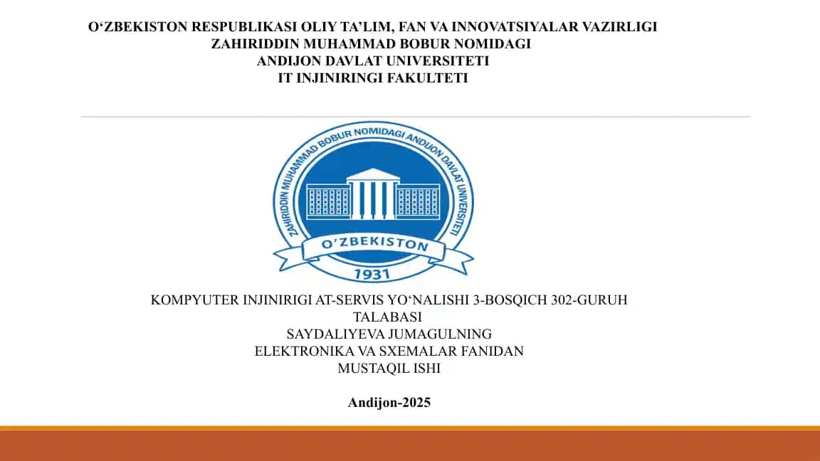 Termoelektrik materiallar va ularning elektronika sanoatidagi qo‘llanilishi
