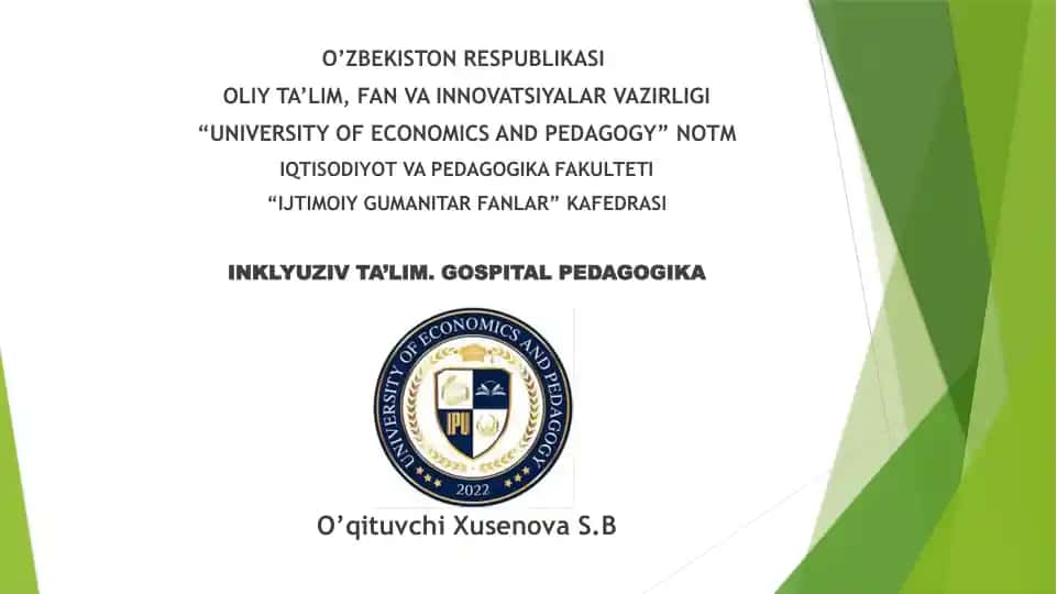 Ijtimoiy gumanitar fanlar kafedrasi