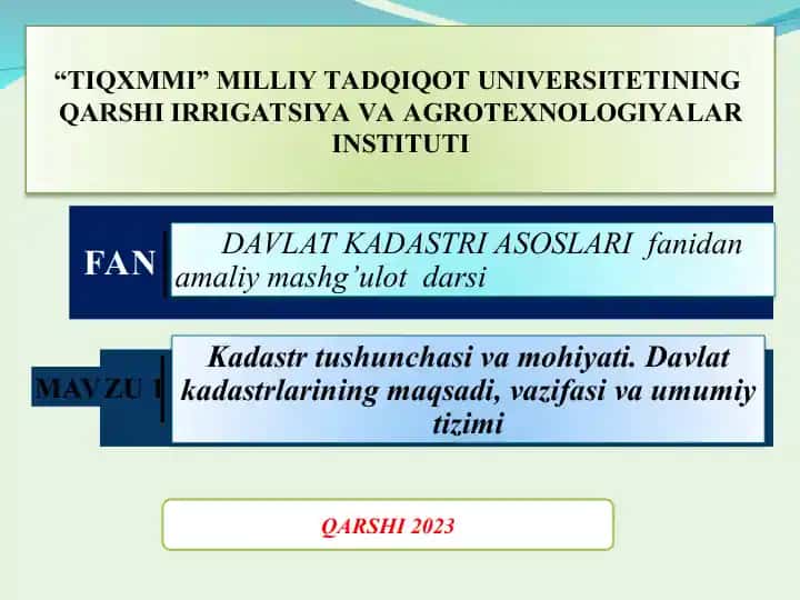 Davlat Kadastrlari