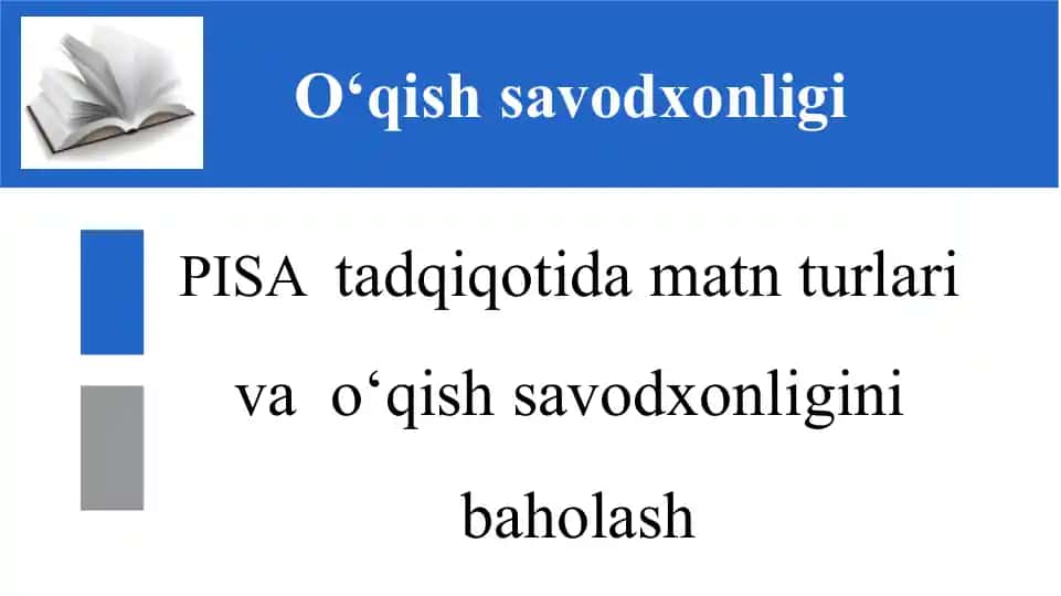 O‘qish-savodxonligi