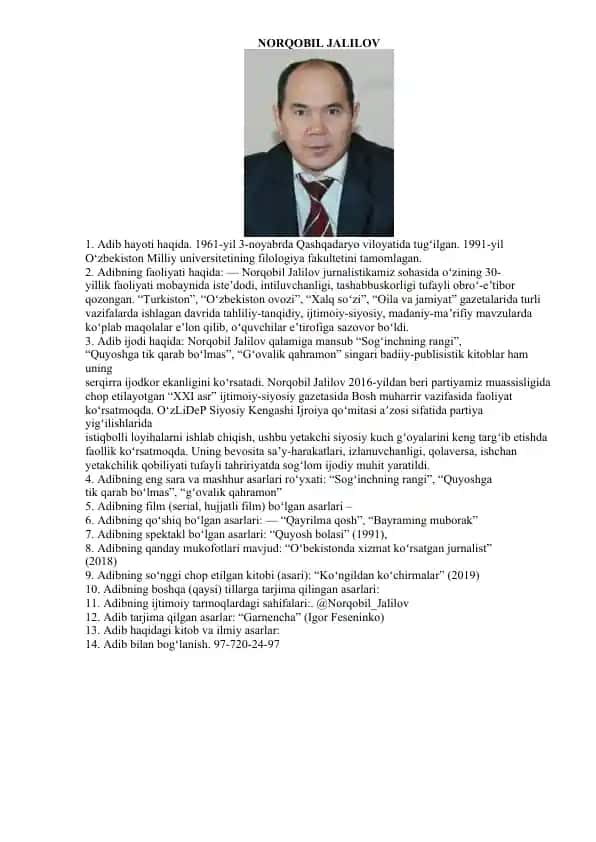 Norqobil Jalilov