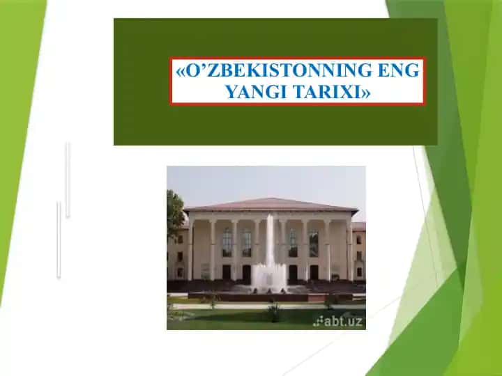 O’zbekistoning eng yangi tarixi