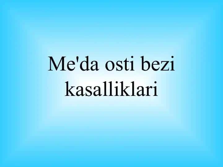 O‘tkir pankreatit