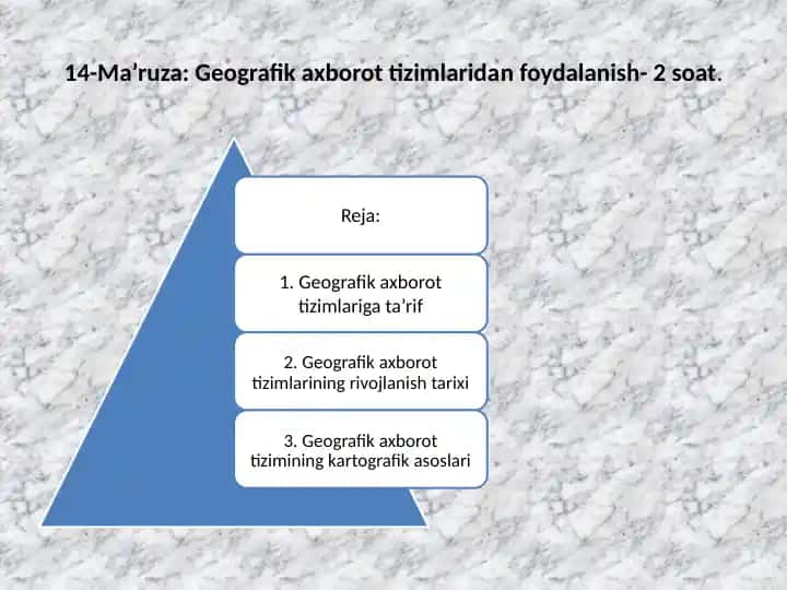 Geografik axborot tizimlari
